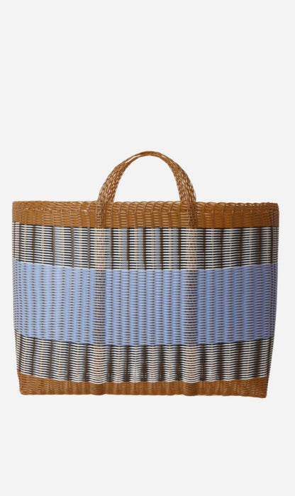 Palorosa | XL Meracdo Tote - Tobacco / Blue Lilac