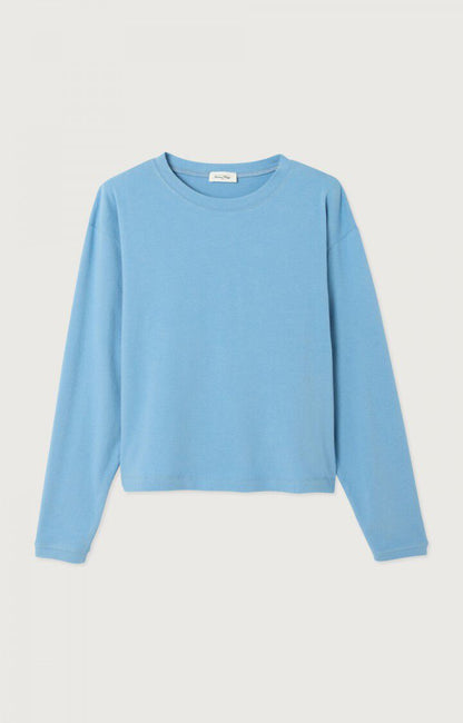 American Vintage | Ypawood 02 Long Sleeve T.Shirt - Blue Melange