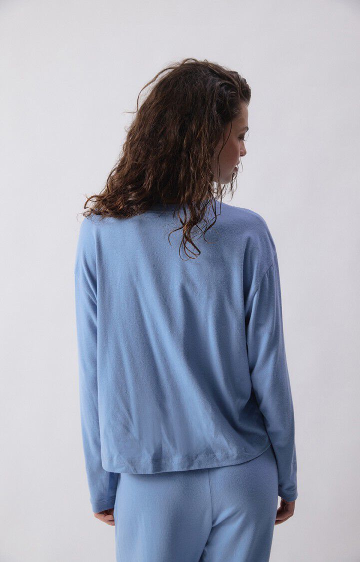 American Vintage | Ypawood 02 Long Sleeve T.Shirt - Blue Melange