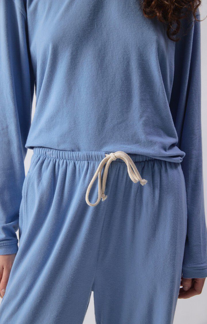 American Vintage | Ypawood 02 Long Sleeve T.Shirt - Blue Melange