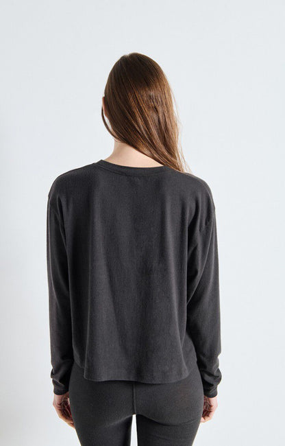 American Vintage | Ypawood 02 Long Sleeve T.Shirt - Carbon Melange