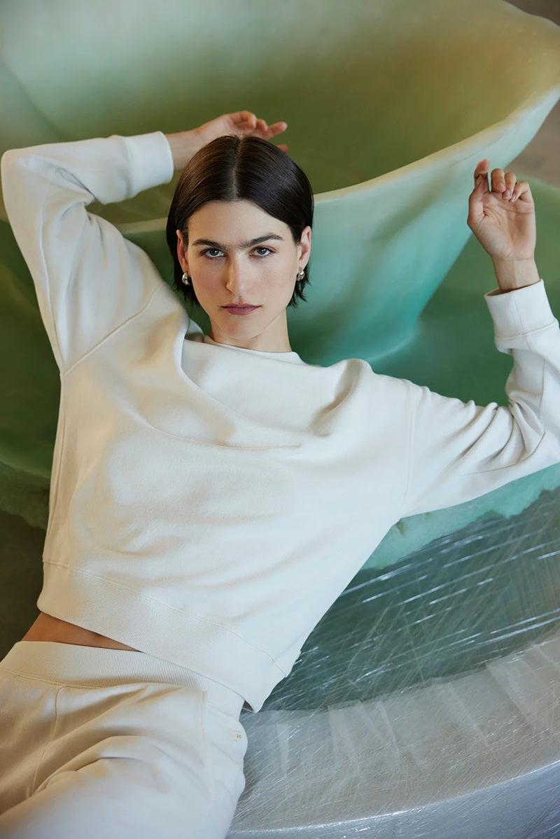 Velvet | Ynez Organic Cotton Sweater - Beach