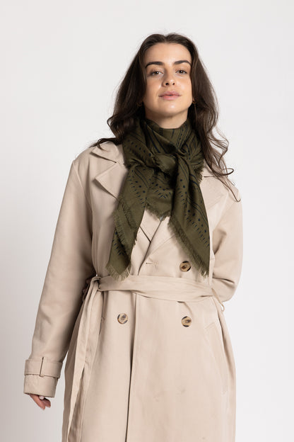 Dark Hampton | The Yorke Wool Silk Scarf