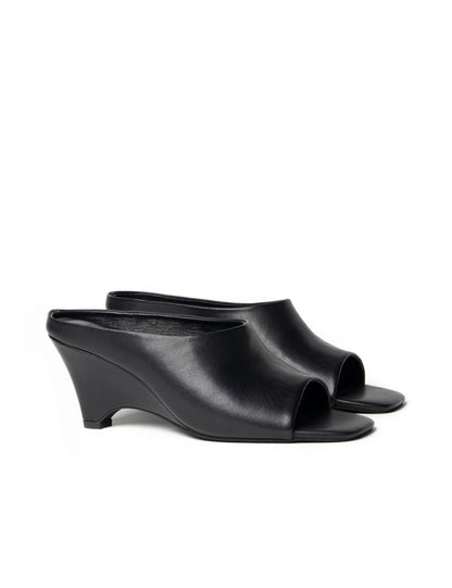 La Tribe | Zoe Open Toe Mule - Black
