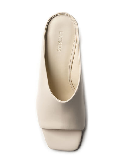 La Tribe | Zoe Open Toe Mule - Cream