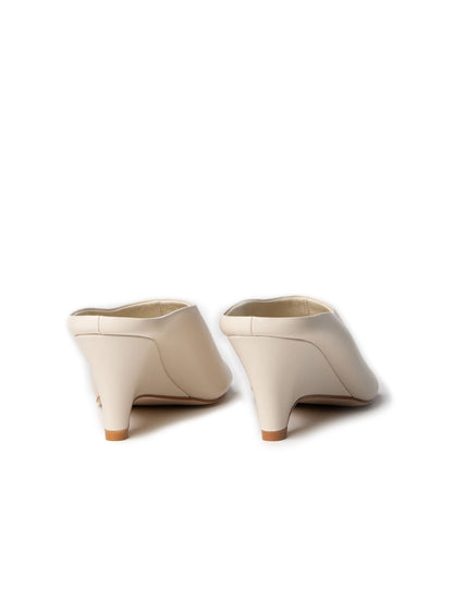 La Tribe | Zoe Open Toe Mule - Cream