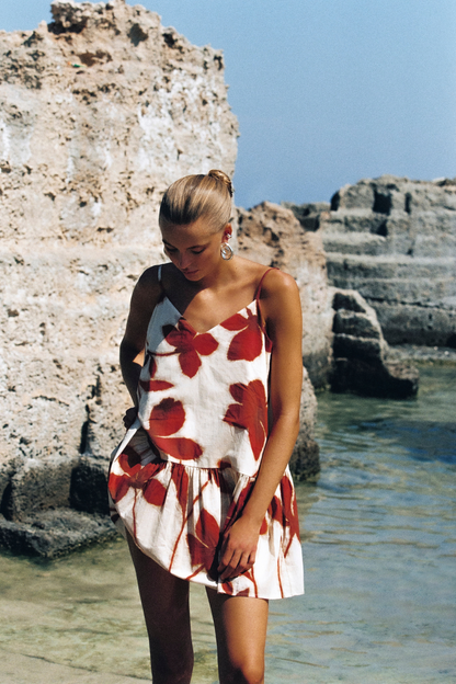 Zulu & Zephyr | Ruby Floral Cotton Mini Dress - Ruby Floral