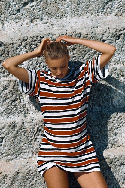 Zulu & Zephyr | T-Shirt Knit Dress - Bold Stripe