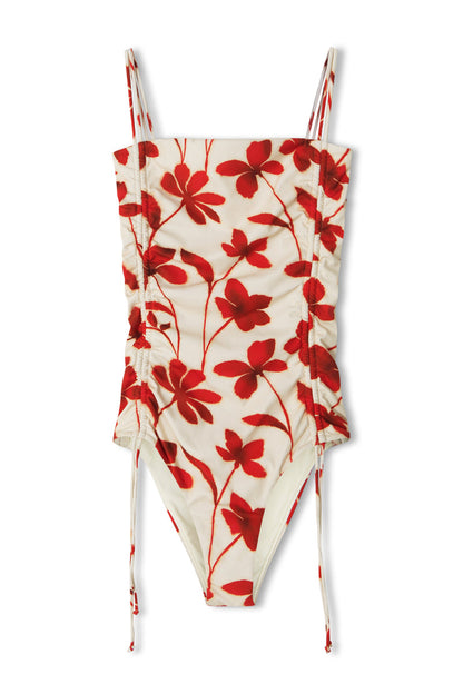 Zulu & Zephyr | Gathered One Piece - Ruby Floral