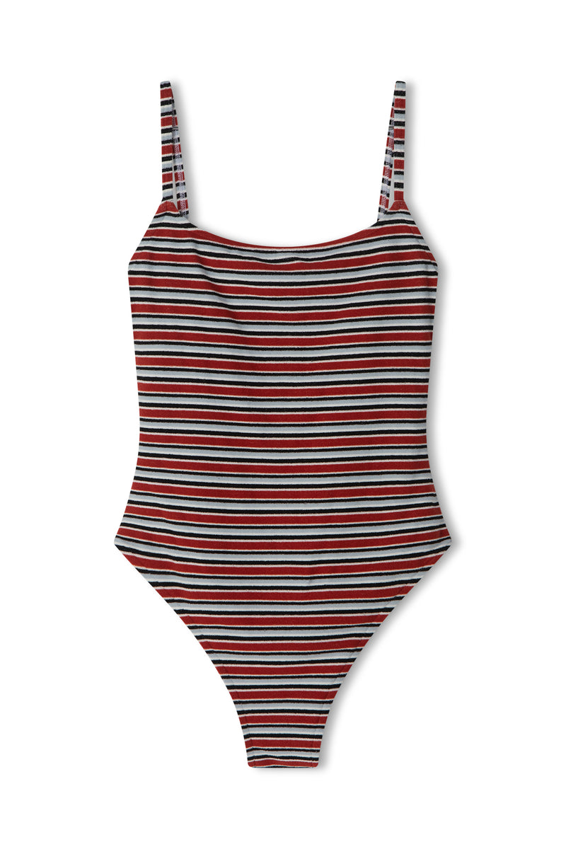 Zulu & Zephyr | Towelling One Piece - Bold Stripe