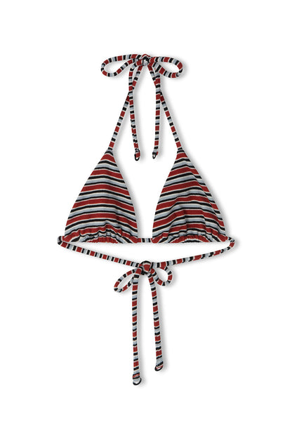 Zulu & Zephyr | Towelling Tie Triangle Top - Bold Stripe