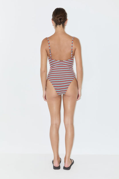 Zulu & Zephyr | Towelling One Piece - Bold Stripe