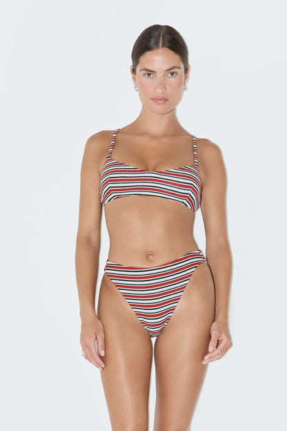 Zulu & Zephyr | Towelling High Cut Brief - Bold Stripe