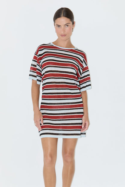 Zulu & Zephyr | T-Shirt Knit Dress - Bold Stripe