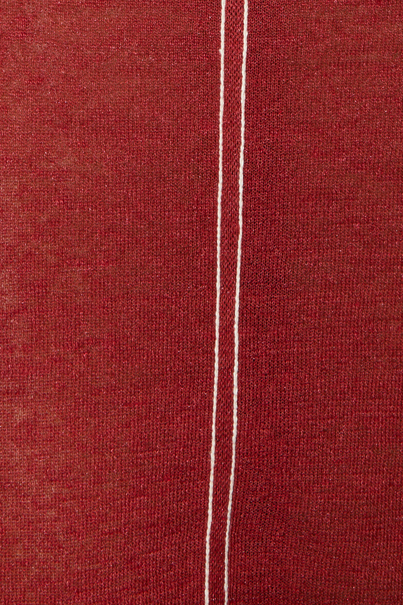 Zulu & Zephyr | Gathered Knit Dress - Red