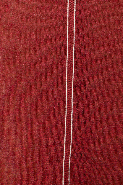 Zulu & Zephyr | Gathered Knit Dress - Red