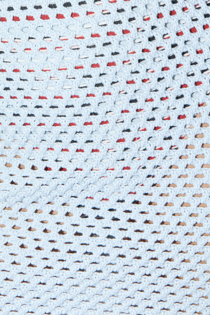 Zulu & Zephyr | Crochet Knit Mini Dress - Light Blue
