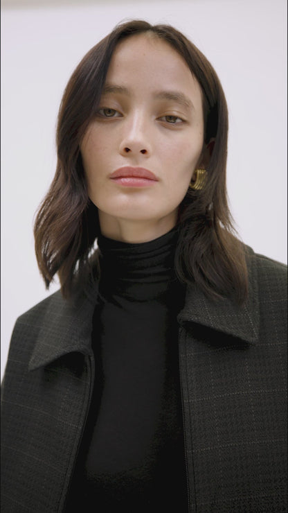 Camilla and Marc | Casio Cropped Bomber - Charcoal