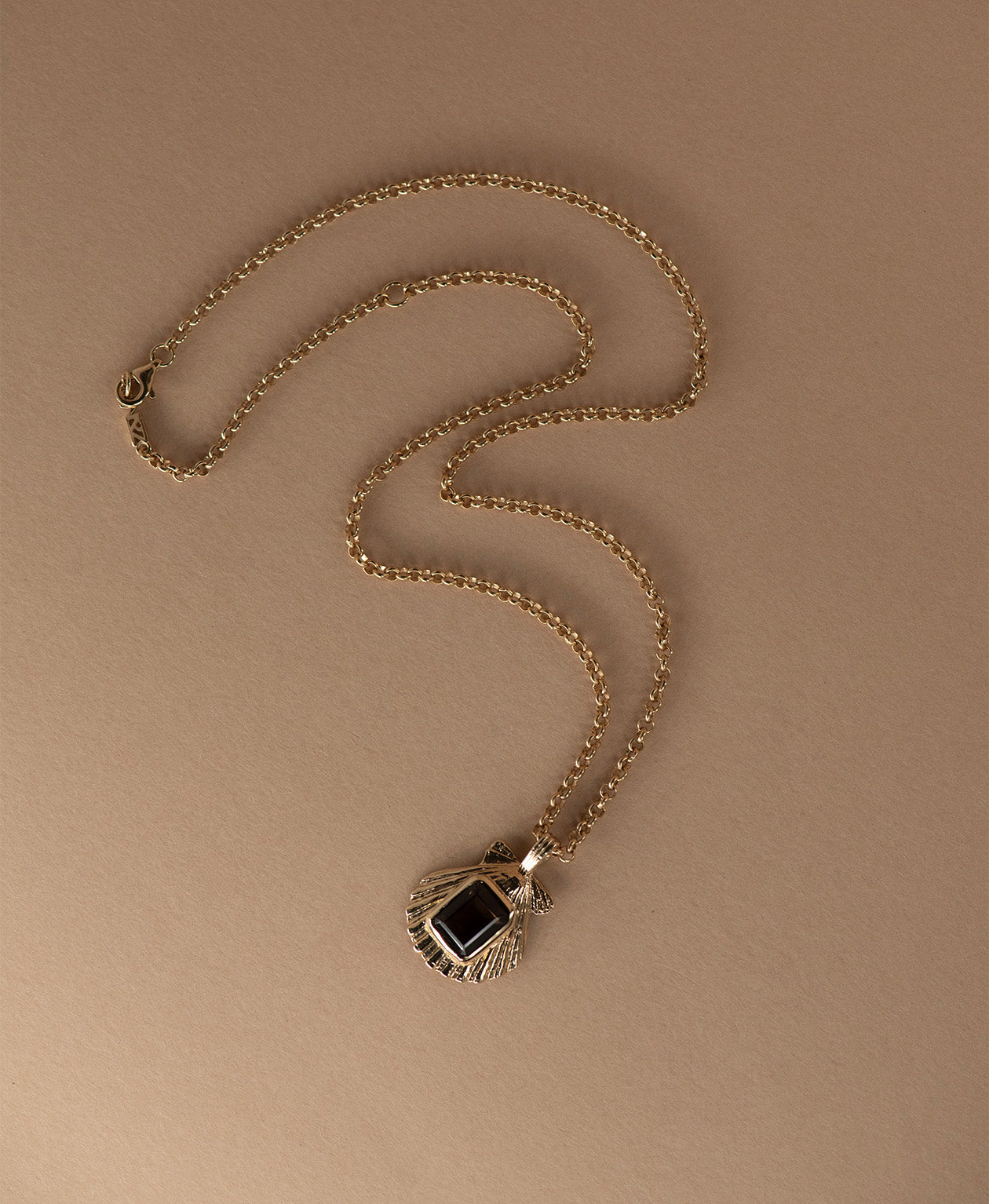Zoe & Morgan | Alara Necklace - Gold Smokey Quartz