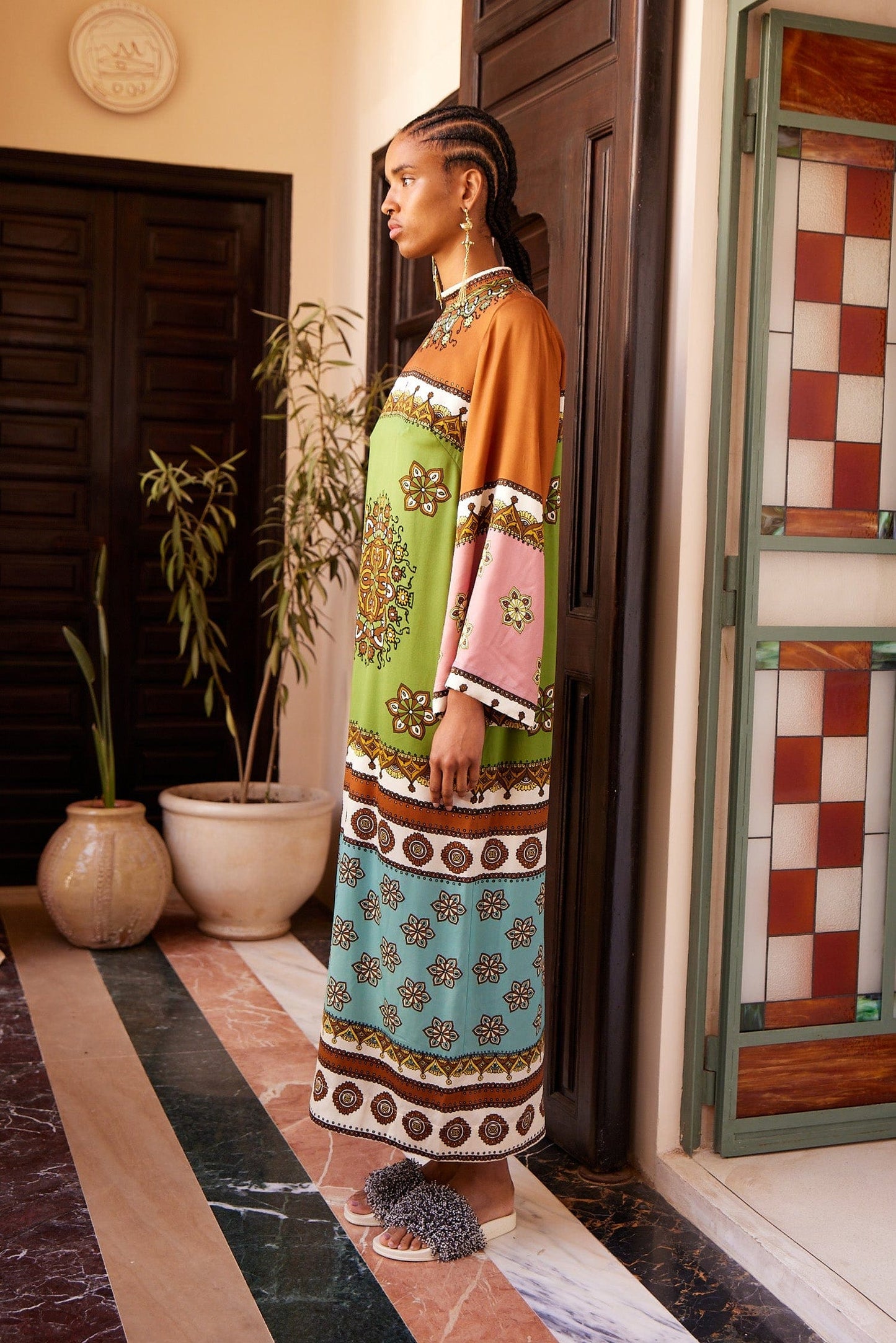 Alemais | Contina Silk Midi Dress - Multi