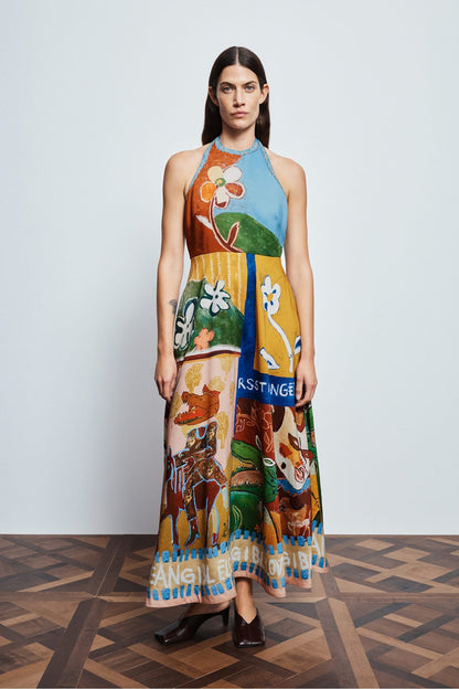 Alemais | Mlak Halter Midi Dress