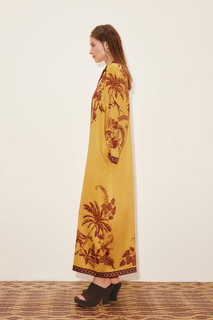 Alemais | Banana Blossom Silk Shirt Dress