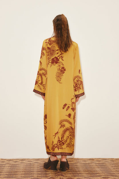 Alemais | Banana Blossom Silk Shirt Dress