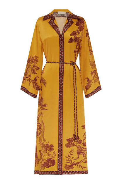 Alemais | Banana Blossom Silk Shirt Dress