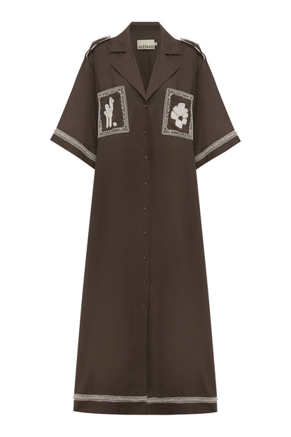 Alemais | Leandra Corded Relaxed Shirtdress