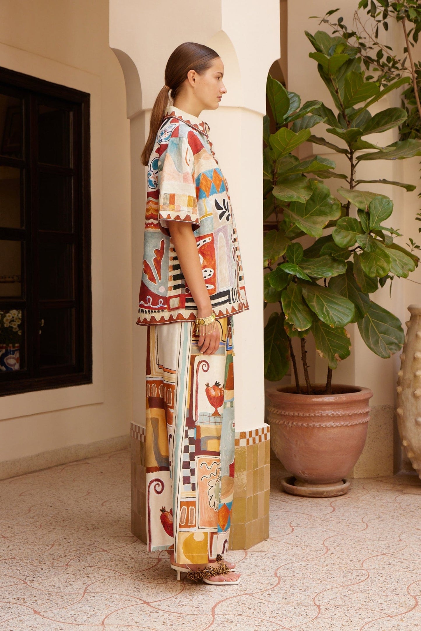 Alemais | Michelle Silk Pant - Multi
