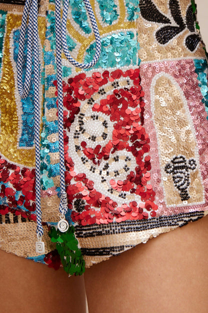 Alemais | Jazz Embellished Corset Shorts