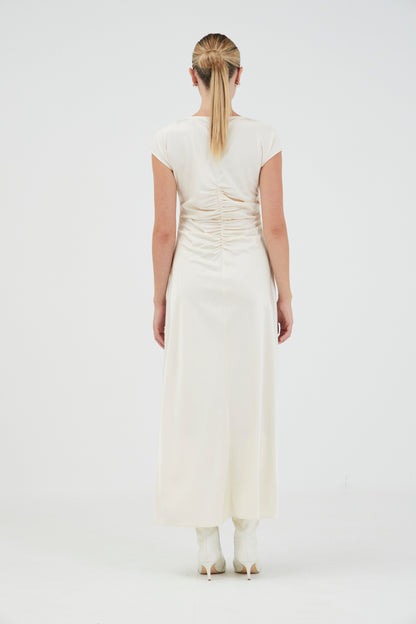 Third Form | Allure Gathered Tee Dress - Baby's Breath