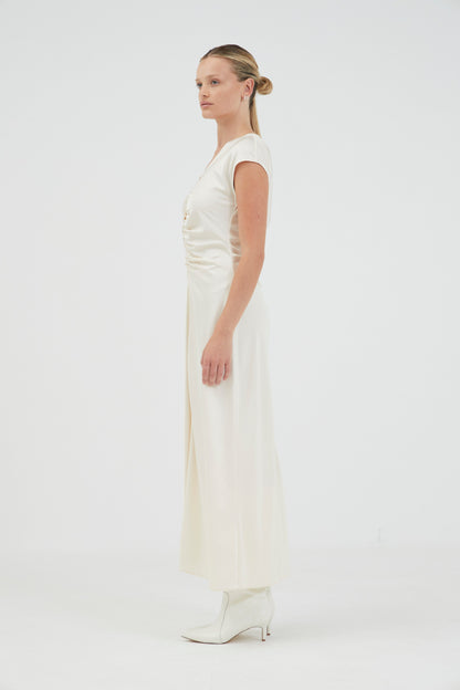 Third Form | Allure Gathered Tee Dress - Baby's Breath