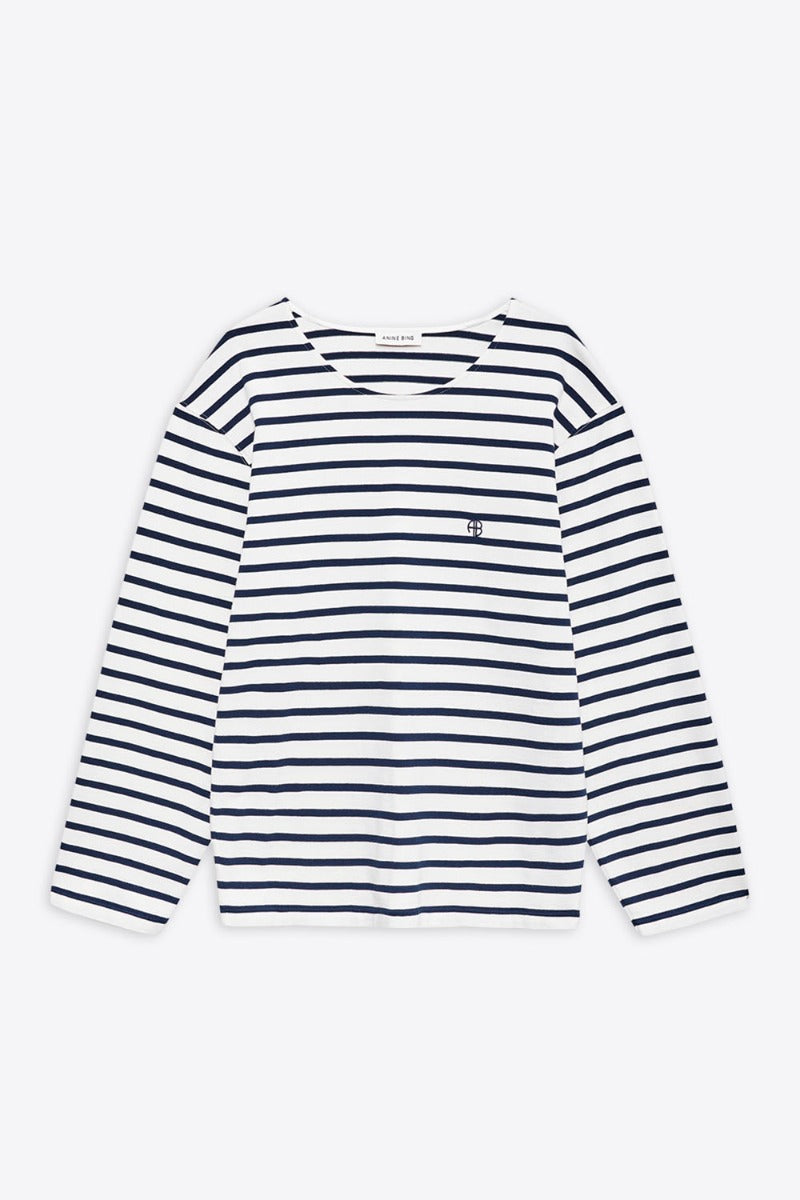 Anine Bing | Newton Tee Anine Bing - Navy Stripe