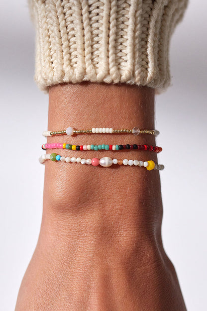 Anni Lu | Confetti Gem Bracelet - White Shell