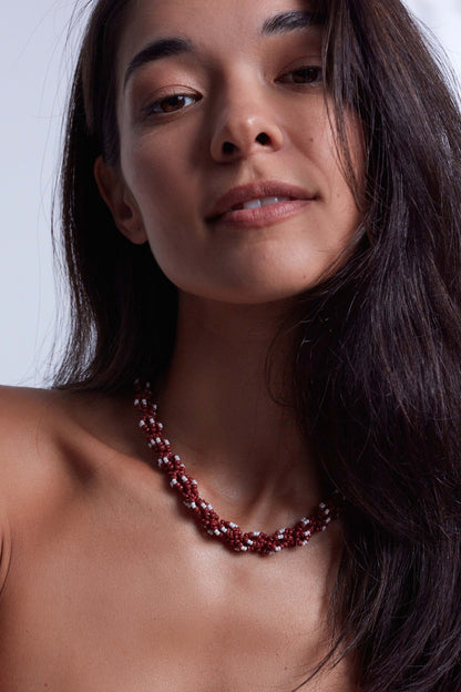 Anni Lu | Rodeo Necklace - Deep Burgundy