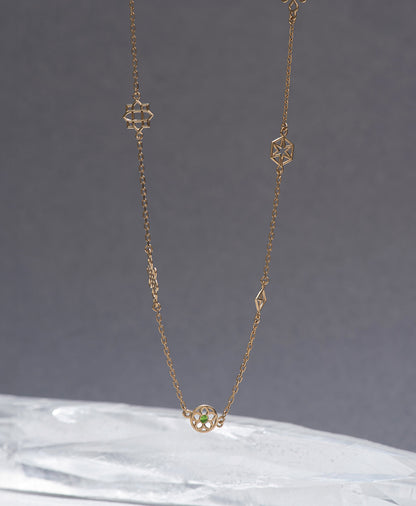 Zoe & Morgan | Aura Necklace - Gold/Chrome Diopside