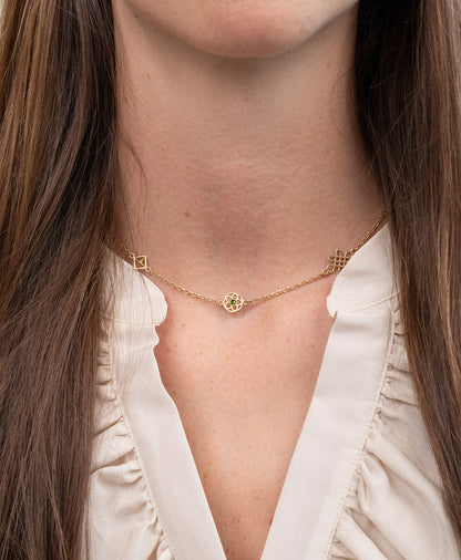 Zoe & Morgan | Aura Necklace - Gold/Chrome Diopside