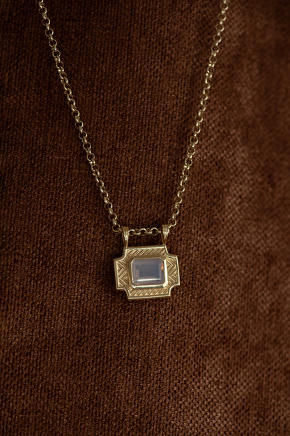 Zoe & Morgan | Ayla Necklace - Gold With Lavender Quartz