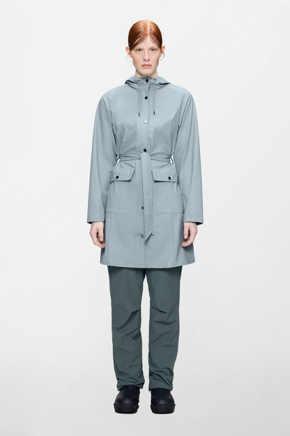 RAINS | Curve Long Jacket - Pool