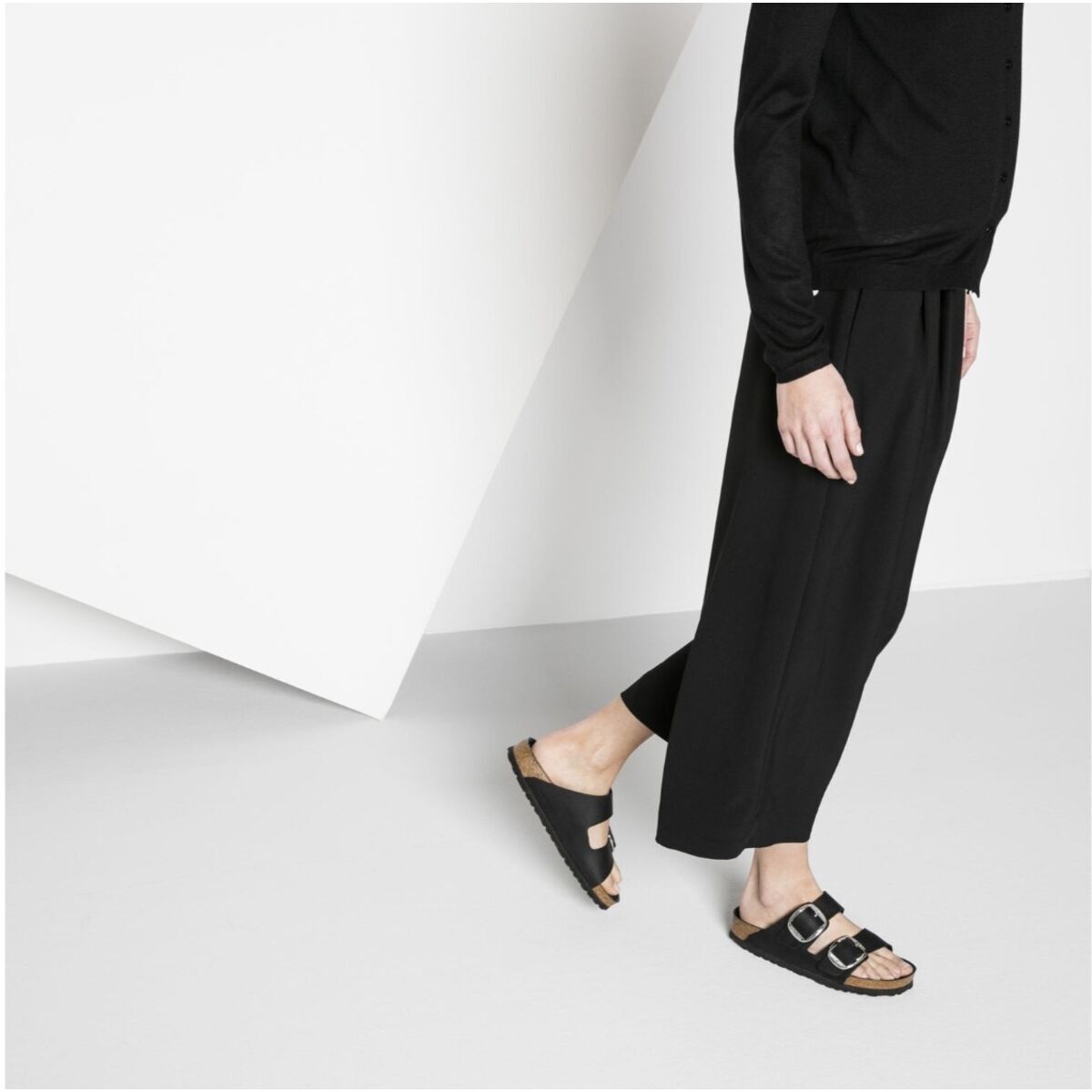 Birkenstock | Arizona Big Buckle Oiled Leather Regular - Black