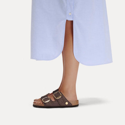 Birkenstock | Arizona Big Buckle Raffia Regular - Carafe