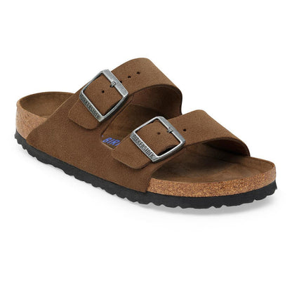 Birkenstock | Arizona Soft Foot Bed Suede Reg - Dark Tea