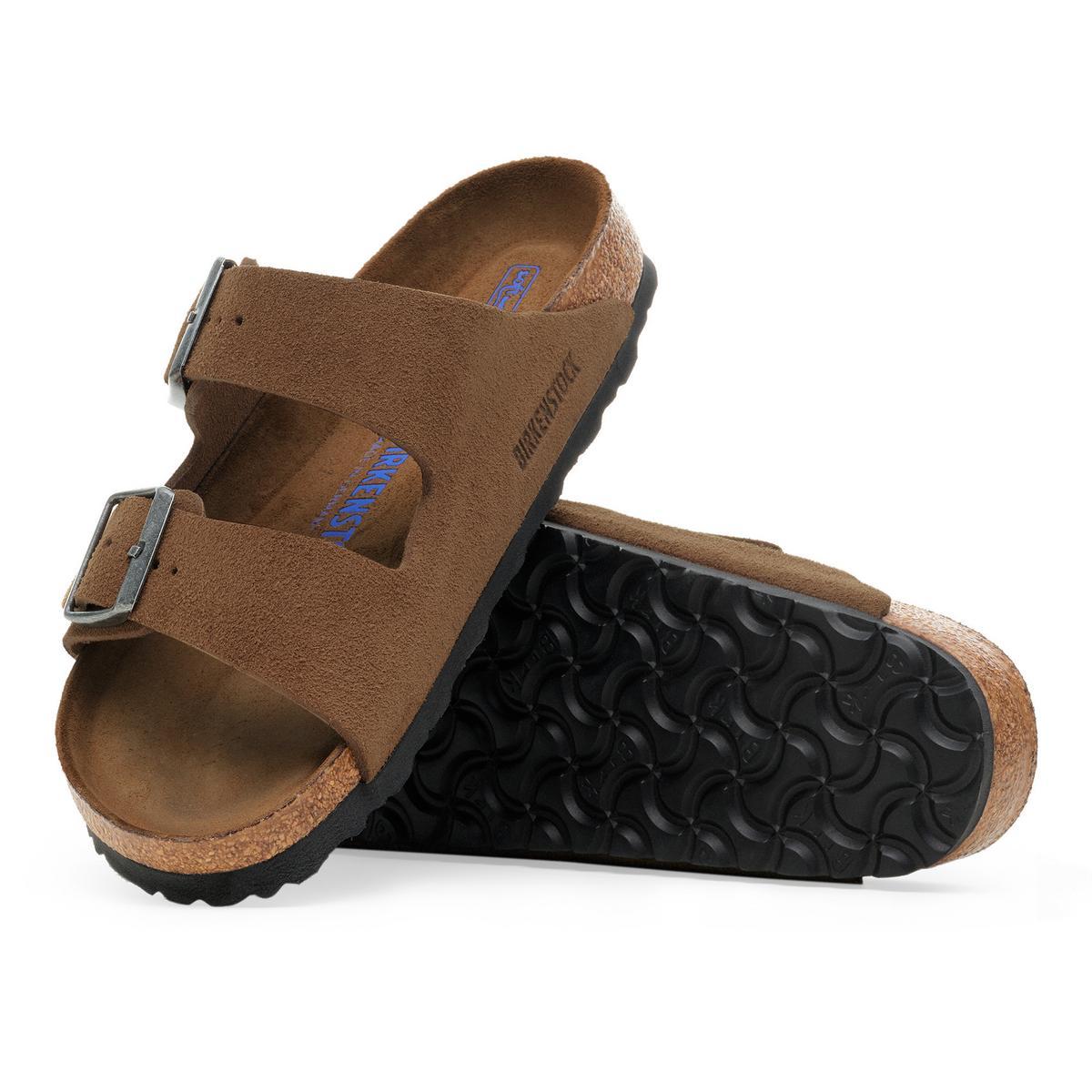 Birkenstock | Arizona Soft Foot Bed Suede Reg - Dark Tea