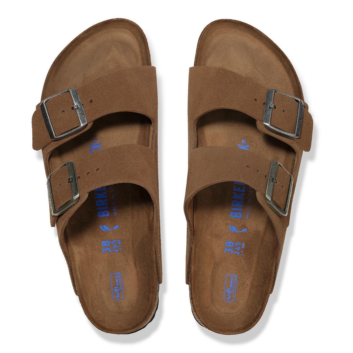 Birkenstock | Arizona Soft Foot Bed Suede Reg - Dark Tea