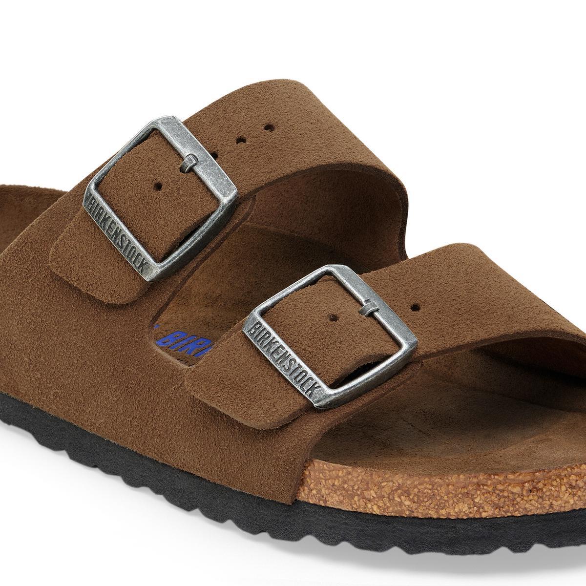 Birkenstock | Arizona Soft Foot Bed Suede Reg - Dark Tea