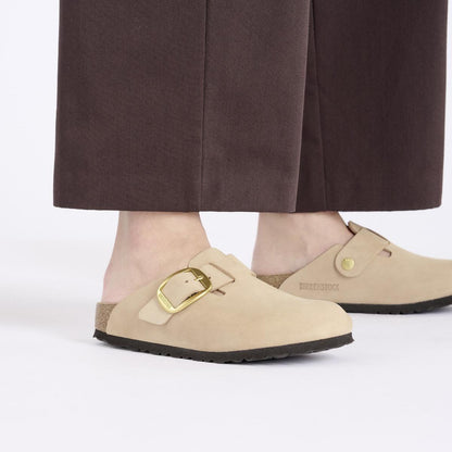 Birkenstock | Boston Big Buckle Nubuck Regular - Sandcastle