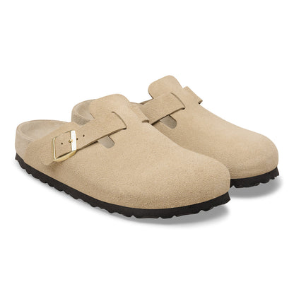 Birkenstock | Boston Exquisite Suede Regular - Taupe