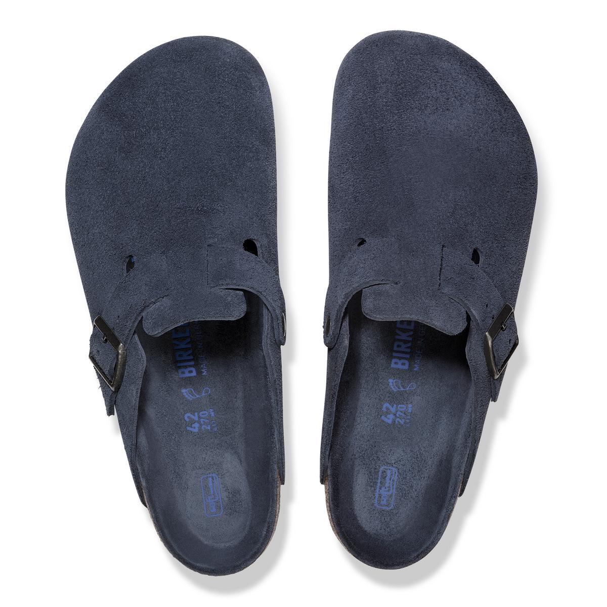 Birkenstock | Boston Soft Footbed Suede Regular - New Navy