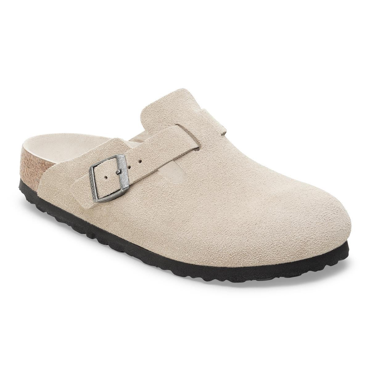 Birkenstock | Boston SFB Suede Regular - Oyster